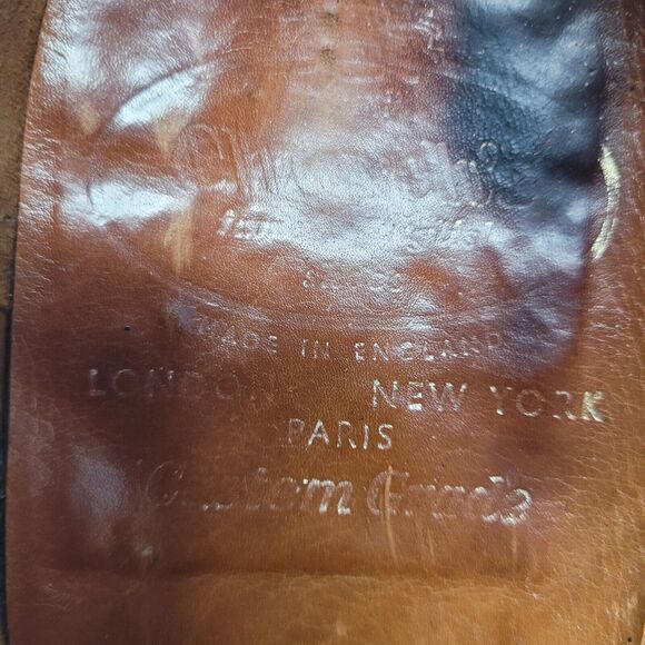 Church’s Custom Grade Oxford Brown Derby Shoes Plain Toe Mens Sz US 9 C Bespoke! main image 5